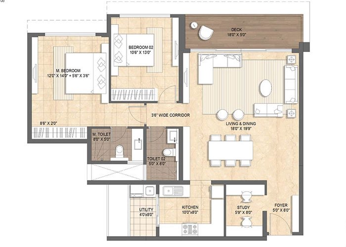 Lodha Mirabelle 2 BHK