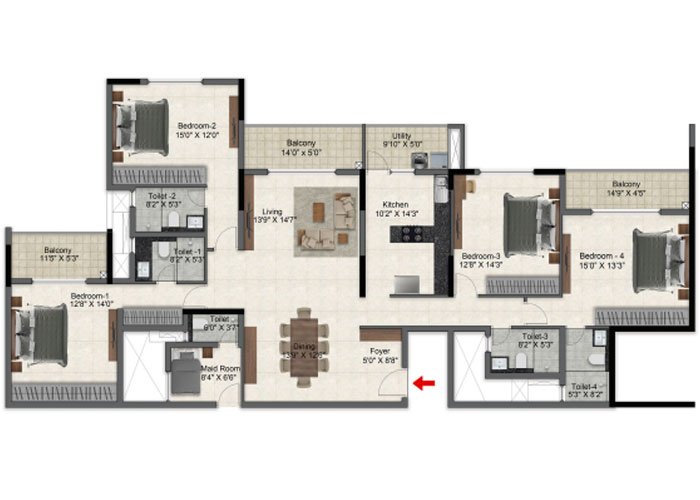 Prestige-Glenbrook4-BHK