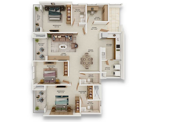Prestige-Somerville-3.5-BHK