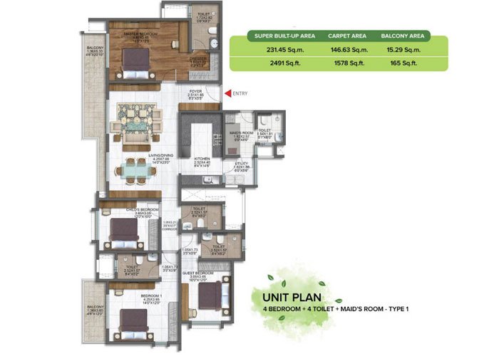 Brigade Sanctuary 4 BHK